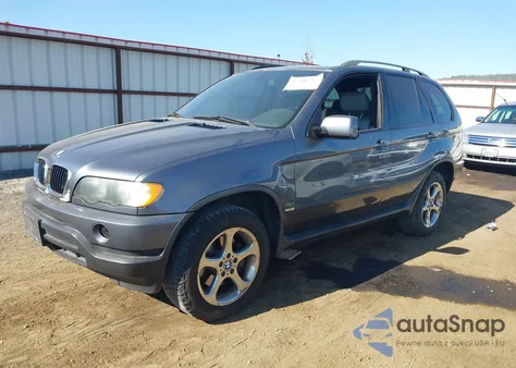 2002 BMW X5 3.0I z USA, uszkodzony, nr VIN 5UXFA53532LP31579